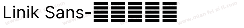 Linik Sans字体转换